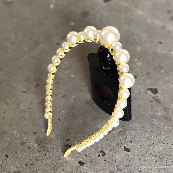 ▪️Pearl headband handmade ▪️ - Picture 3 of 5